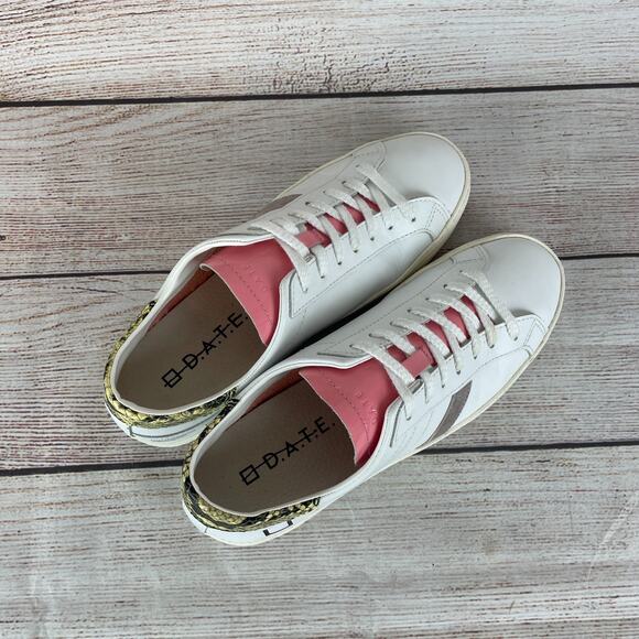 D.A.T.E, Hill/Go Ply Sneakers Unisex, EU 41 US M 8 W 9 Low-Top White/Pink/Silv - Picture 7 of 9